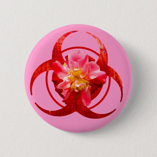 Badge Rond 5 Cm Orchidée malade (Devant)