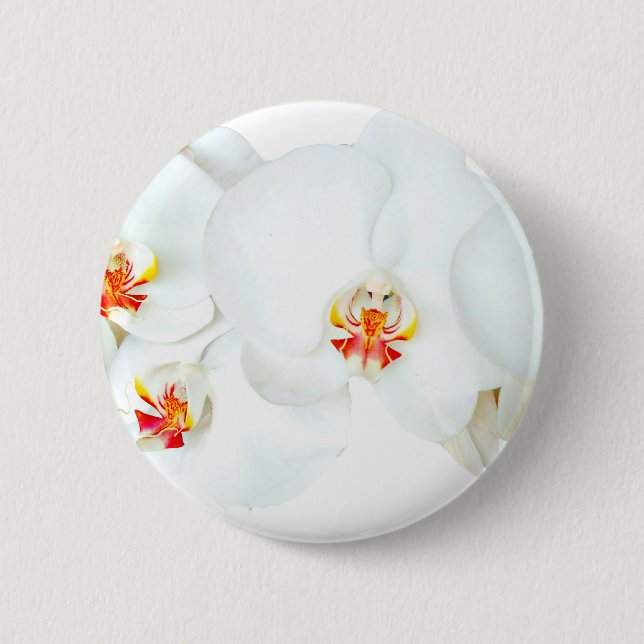 Badge Rond 5 Cm Orchidées Love_ (Devant)