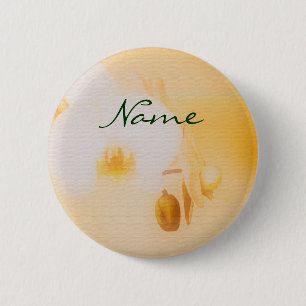 Badge Rond 5 Cm Orchidées - personnalisables