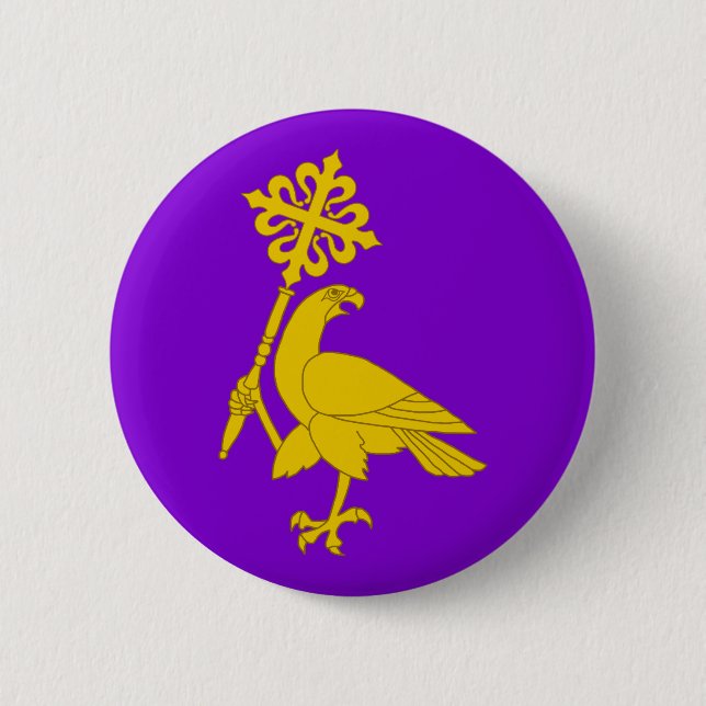 Badge Rond 5 Cm Order of the Falcons Heart Button (Devant)