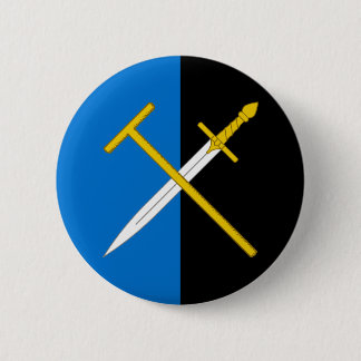 Badge Rond 5 Cm Ordre du bouton de barbe grise