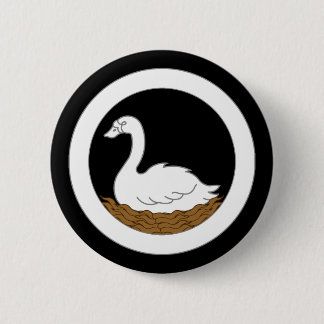 Badge Rond 5 Cm Ordre du Bouton de Nid de Cygnes