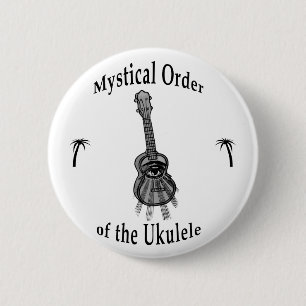 Badge Rond 5 Cm Ordre mystique de l'ukulélé