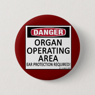 Badge Rond 5 Cm Organe de zone d'exploitation