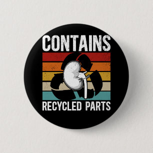 Badge Rond 5 Cm Organisme Bénéficiaire Cute Transplant de rein