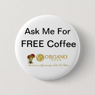 Badge Rond 5 Cm ~ OrganoGold de TryOurCoffee