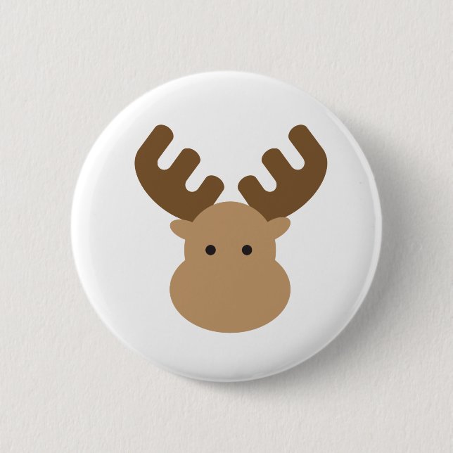 Badge Rond 5 Cm Orignaux (Devant)