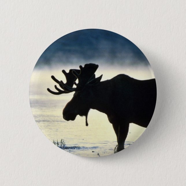 Badge Rond 5 Cm Orignaux de Taureau (Devant)