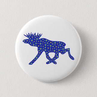 Badge Rond 5 Cm Orignaux floraux