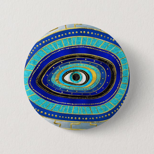Badge Rond 5 Cm Ornement Amulet Eye Evil (Devant)