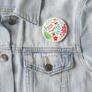 Badge Rond 5 Cm Ornement de fête