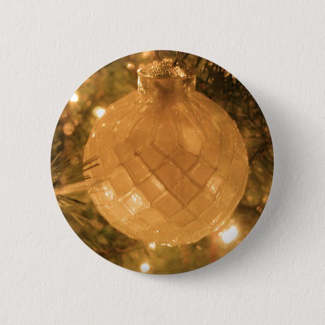 Badge Rond 5 Cm Ornement de Noël (Devant)