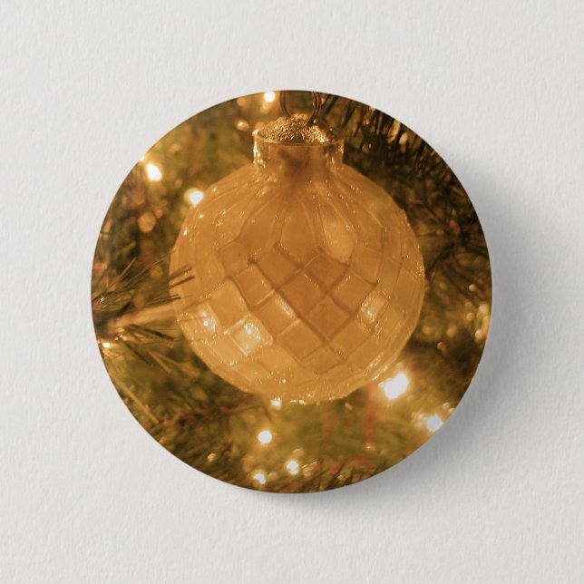 Badge Rond 5 Cm Ornement de Noël (Devant)