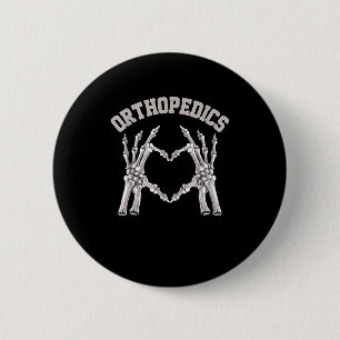 Badge Rond 5 Cm Orthopédie Squelette Coeur main Ortho Infirmière R