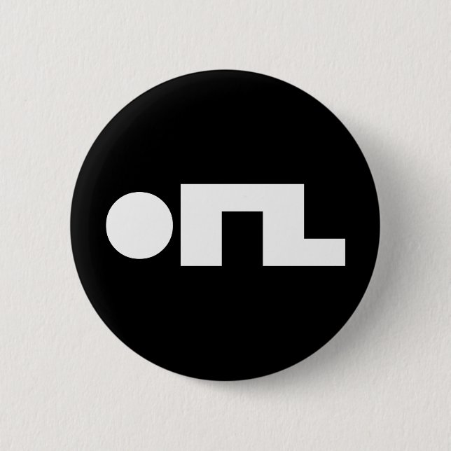 Badge Rond 5 Cm ORZ Emoticon Kaomoji Emoji (Devant)