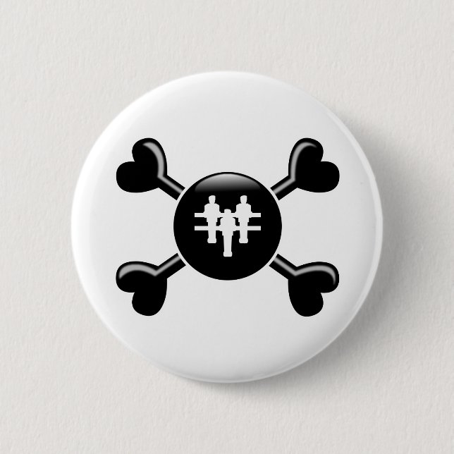 Badge Rond 5 Cm Os croisés Foosball (Devant)