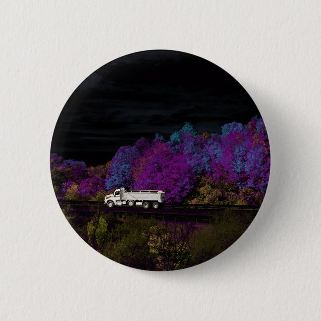 Badge Rond 5 Cm oscar feuilles de la fête (Devant)