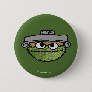 Badge Rond 5 Cm Oscar le Grouch Rétro des années 80