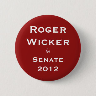 Badge Rond 5 Cm Osier de Roger pour le sénat 2012
