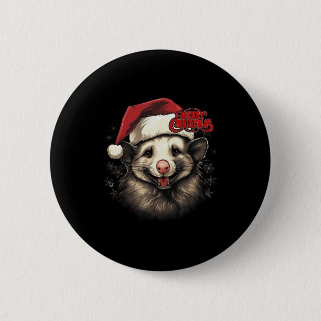 Badge Rond 5 Cm Ossum Ssum Funny Merry Christmas Santa Matching Fa (Devant)