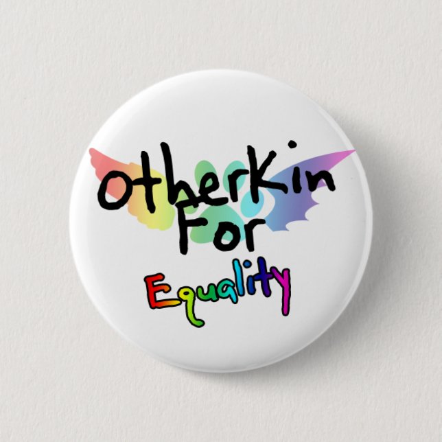 Badge Rond 5 Cm Otherkin pour le bouton d'égalité (Devant)