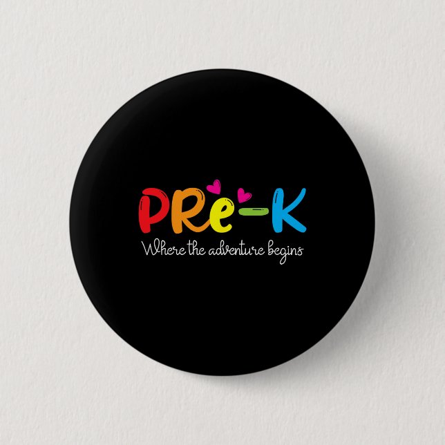 Badge Rond 5 Cm Où commence l'aventure (Devant)