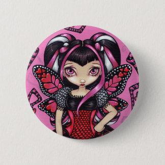 Badge Rond 5 Cm "Où est mon Valentine ?" Bouton