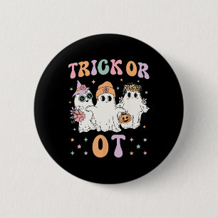 Badge Rond 5 Cm Ou Ot Thérapeutique Professionnelle Halloween Gho