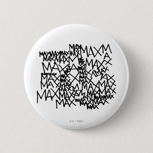 Badge Rond 5 Cm Où sont les monstres ? | Max à répétition (Devant)