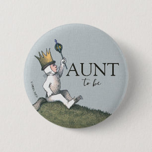 Badge Rond 5 Cm Où sont les monstres Tante à venir