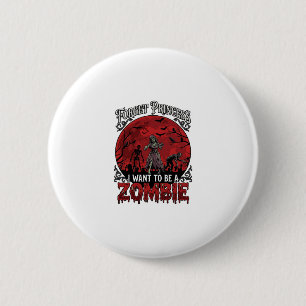 Badge Rond 5 Cm Oublier Princesse Zombie Lune de Sang Cimetière Ch
