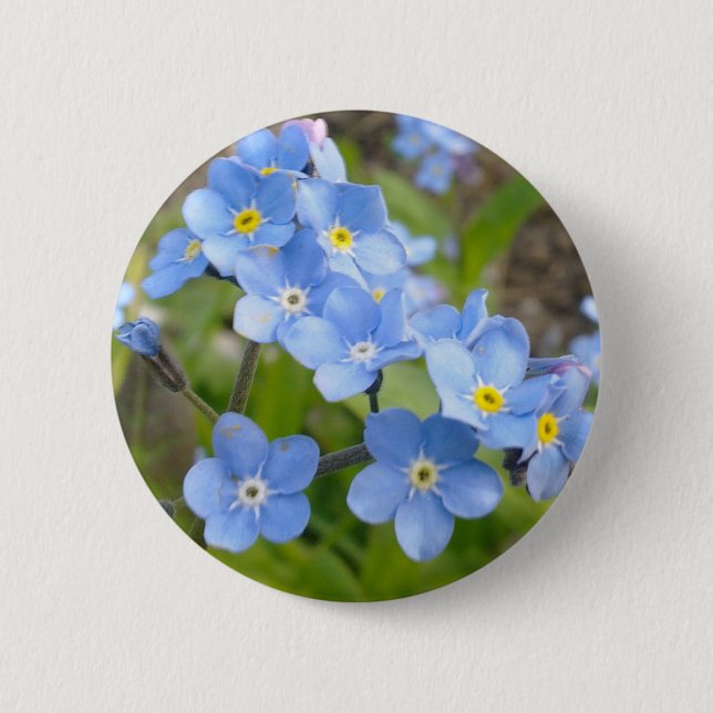 Badge Rond 5 Cm Oubliez-moi pas bouton (Devant)