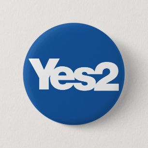 Badge Rond 5 Cm Oui 2 Ecossais écossais de référendum pour