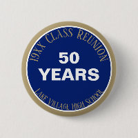 OUI! Bouton de réunion de classe 50e personnalisée