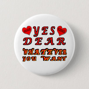 Badge Rond 5 Cm Oui cher