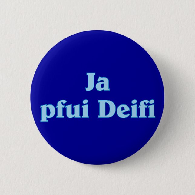 Badge Rond 5 Cm Oui, Deifi bayrisch bavarois (Devant)