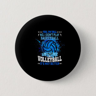 Badge Rond 5 Cm Oui je suis grand non je ne joue pas au basket je