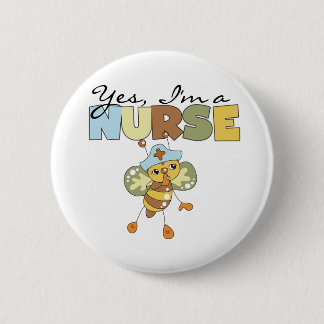 Badge Rond 5 Cm Oui je suis une infirmière