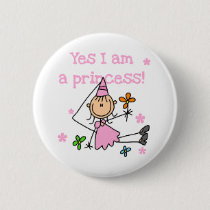Badge Rond 5 Cm Oui, je suis une princesse