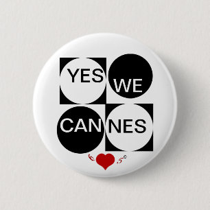Badge Rond 5 Cm Oui nous Cannes