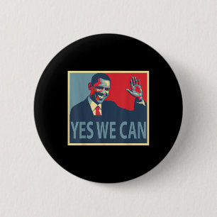 Badge Rond 5 Cm Oui, nous pouvons Barack Obama