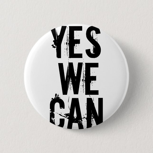 Badge Rond 5 Cm OUI NOUS POUVONS nous boutonner (Devant)