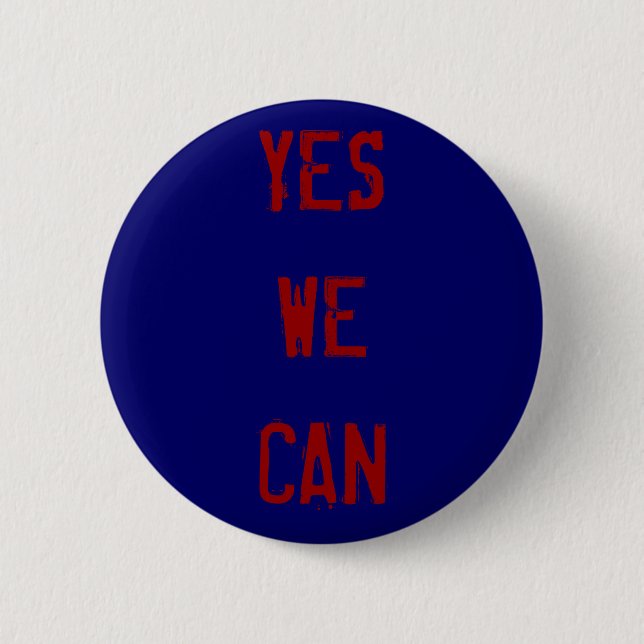 Badge Rond 5 Cm OUI NOUS POUVONS nous boutonner (Devant)