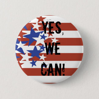 BADGE ROND 5 CM OUI, NOUS POUVONS ! PRÉSIDENT DE BARACK OBAMA