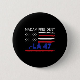 Badge Rond 5 Cm Oui Nous Votons Pour Kamala Harris Madame La Prési
