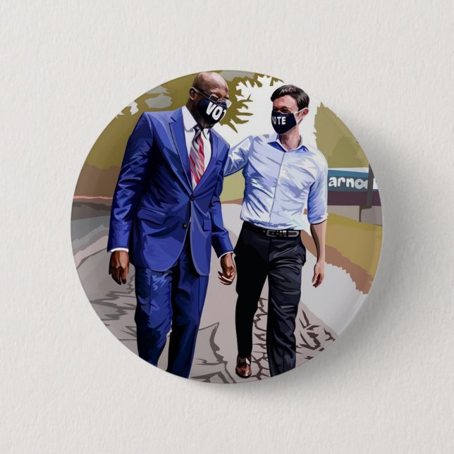 Badge Rond 5 Cm Our Guys en Géorgie (Devant)