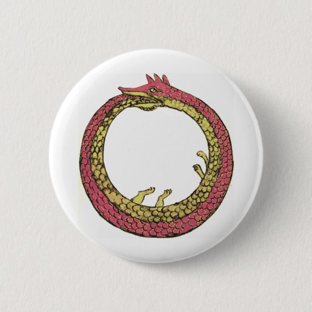Badge Rond 5 Cm Ouroboros (Devant)