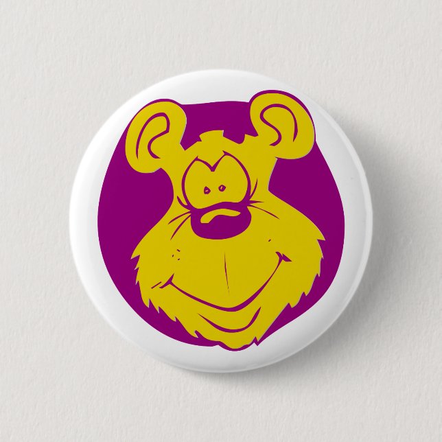 Badge Rond 5 Cm Ours (Devant)