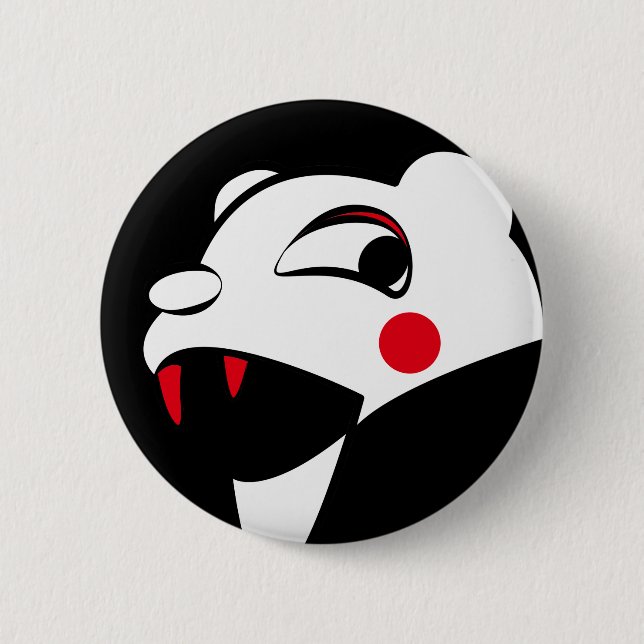 Badge Rond 5 Cm Ours blanc (Devant)