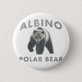 Badge Rond 5 Cm ours blanc albinos
